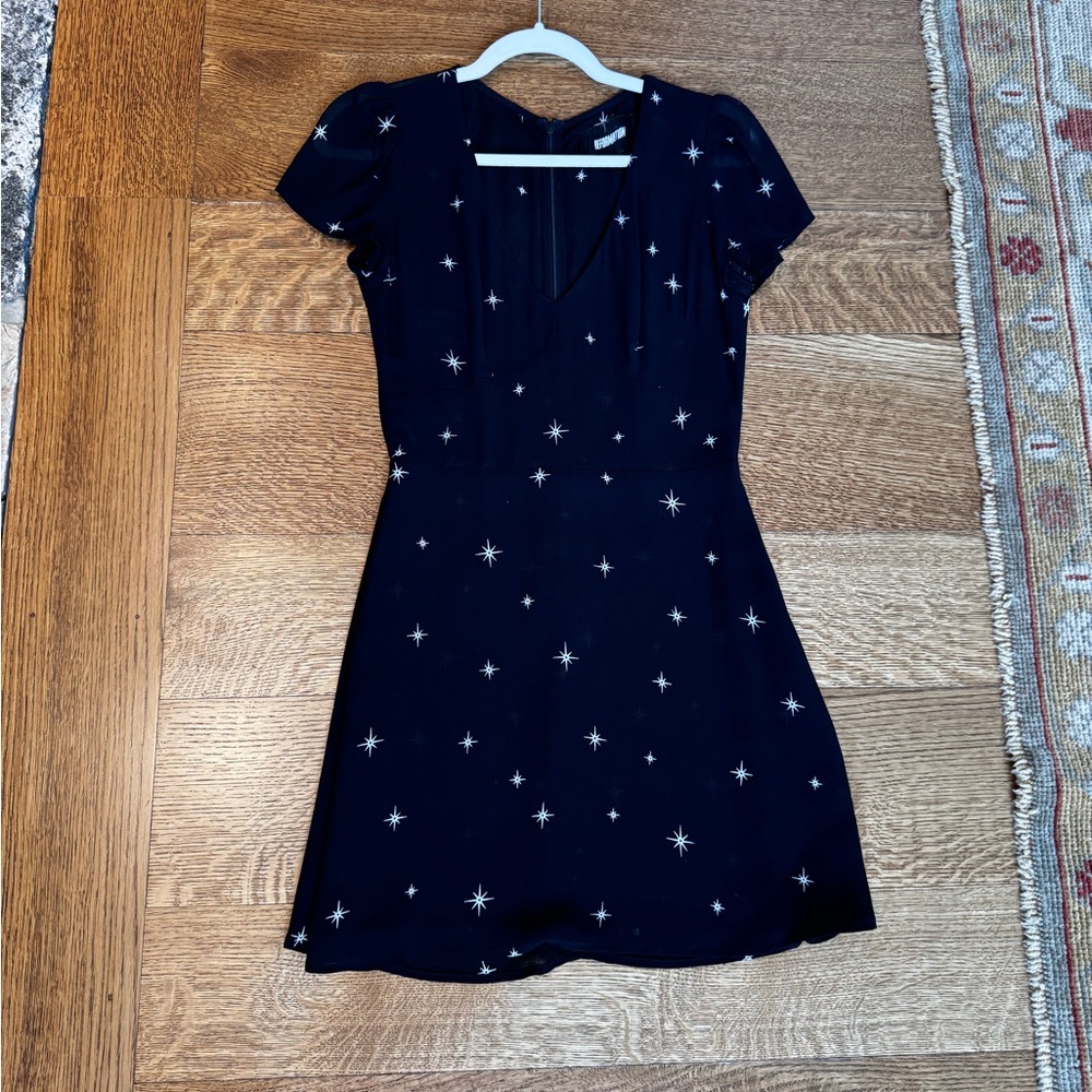 Reformation Black Celestial Dress